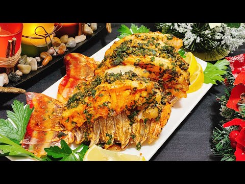 PERFECT GARLIC BUTTER LOBSTER TAIL- TÔM HÙM NƯỚNG BƠ TỎI món đãi tiệc Xmas và Năm mới tuyệt vời.