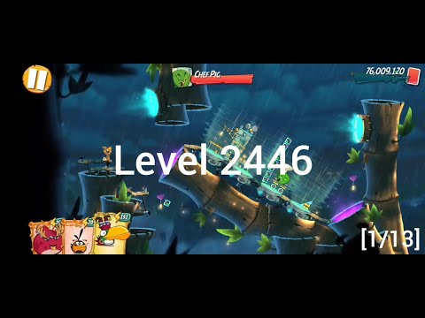 Angry Birds 2 level 2446 [Alternative solutions]