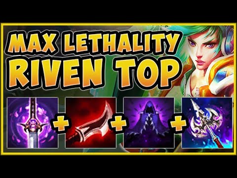 100% SHRED THROUGH THE ENTIRE ENEMY TEAM WITH MAX LETHALITY RIVEN BUILD! League of Legends Gameplay