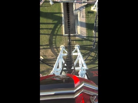 Watch moment riders get stuck on a rollercoaster