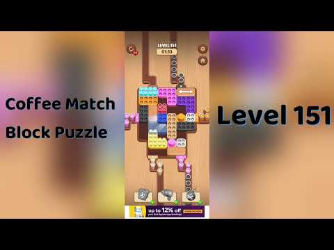 Coffee Match Block Puzzle Level 151 Walkthrough ☕🧩 | Easy Step-by-Step Guide | SolutionGuruji