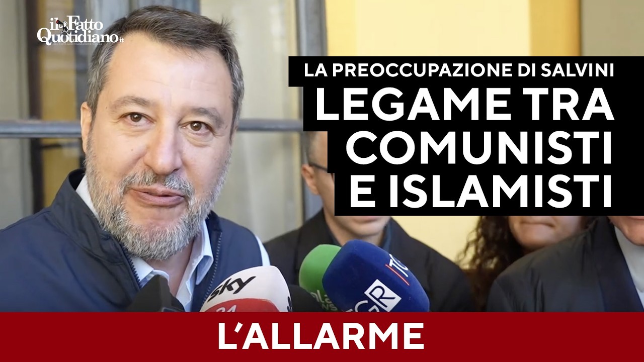 Salvini: "La mia preoccupazione è il legame tra comunisti e islamisti"