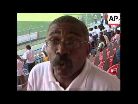 Friendly soccer match between Brazil and Haiti
