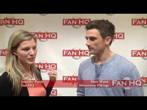 Exclusive Blair Walsh Interview and Autograph Session with Fan HQ