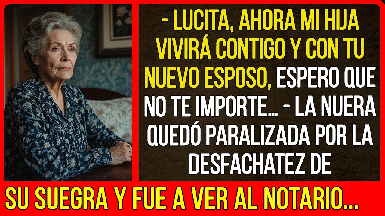 La nuera quedó paralizada por la desfachatez de su suegra y fue a ver al notario…