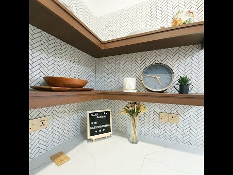 JUBIN CANTIK -  HERRINGBONE CARRARA! By: @ourspanishfarmhouse #shorts