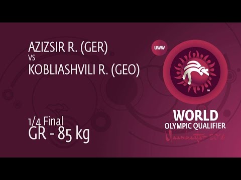 1/4 GR - 85 kg: R. AZIZSIR (GER) df. R. KOBLIASHVILI (GEO), 7-0