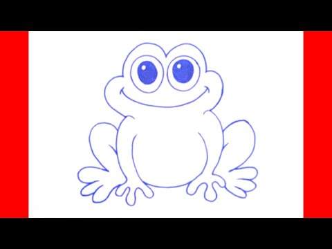 dessin facile | comment dessiner une grenouille facilement | dessin kawaii | dessins facile a faire
