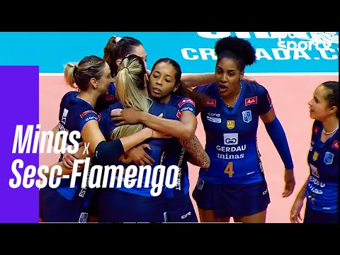 MINAS 3 X 2 SESC-FLAMENGO | MELHORES MOMENTOS | SUPERLIGA FEMININA DE VÔLEI | sportv
