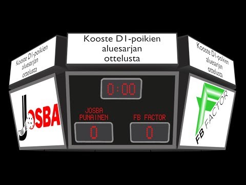 D1-poikien aluesarja Josba musta-FB Factor