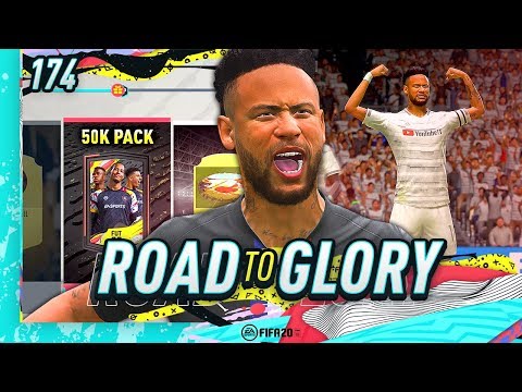 FIFA 20 ROAD TO GLORY #174 - 50K PACK REWARD UNLOCKED!