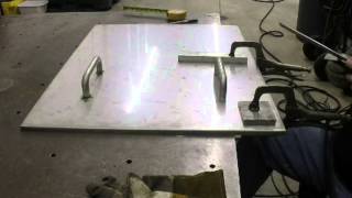 Welding stainless steel  door handles