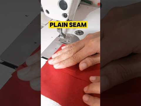 PLAIN SEAM Sewing Tutorial for Beginners #sewing #sewingtutorial #shorts #youtubeshorts