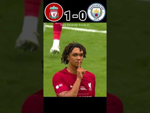 Liverpool vs Man City Final Community Shield 2022.Fight Between Red and Blue. 