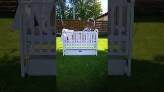 Dětská postýlka Rinbo Gekko Kids 120x60. Bílá