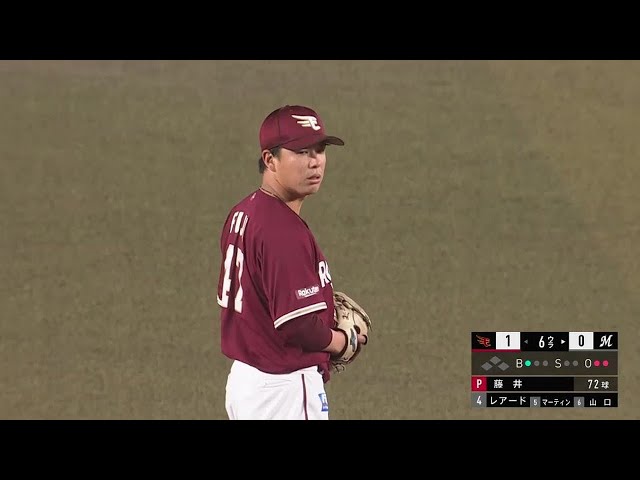 【6回裏】圧巻デビュー!! イーグルス・藤井聖 プロ初登板で6回無失点の素晴らしい投球!! 2022年4月28日 千葉ロッテマリーンズ 対 東北楽天ゴールデンイーグルス