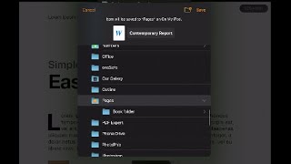 How to Export Pages as Word on iPhone or iPad