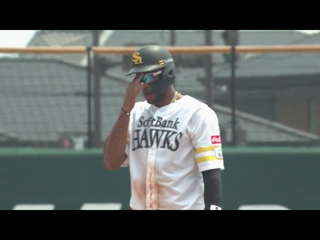 【ファーム】ホークス・ウォーカー 今季初盗塁でチャンスを拡大する!!   2024年8月4日 福岡ソフトバンクホークス 対 広島東洋カープ