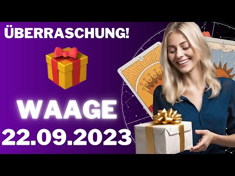 WAAGE ♎️🎁 EINE ÜBERRASCHUNG FÜR DICH! 🥰 Horoskop - 22.September 2023 #waage tarot