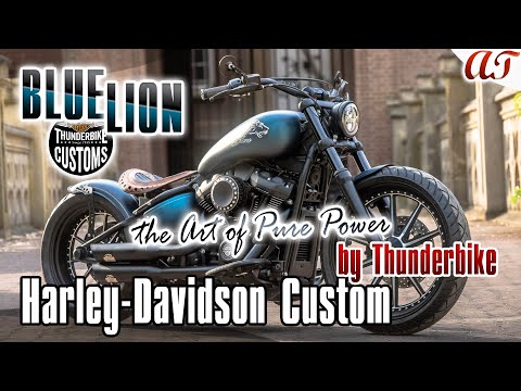 2025 Harley-Davidson STREET BOB Custom: BLUE LION * The Art of Pure Power * A&T Design