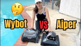Wybot vs Aiper Robotic Pool Cleaner. Which is Better? Watch 