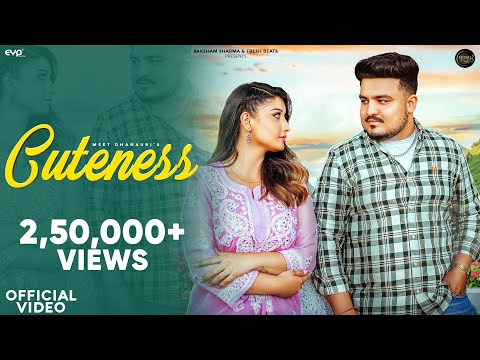 CUTENESS (Official Video) : Saksham Sharma & Khushi Verma | Meet Dhanauri | New Haryanvi Song 2023