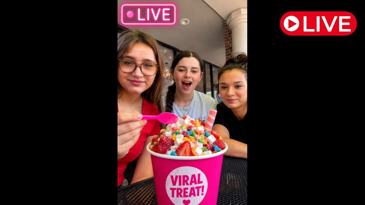 Wild Adventure Girls is live in LA Trying Viral Ice Cream!