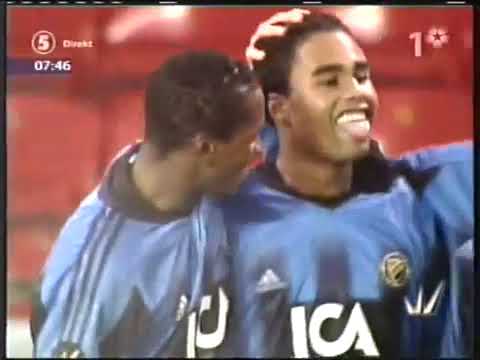 Sammandrag från Kanal 5: Rosenborg - Djurgården 4-4 (Royal League 2004, omgång 1)