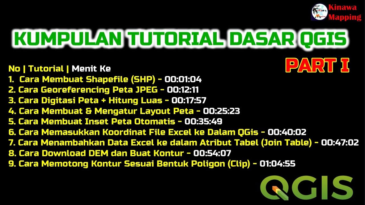 Kumpulan tutorial Dasar QGis || Part I