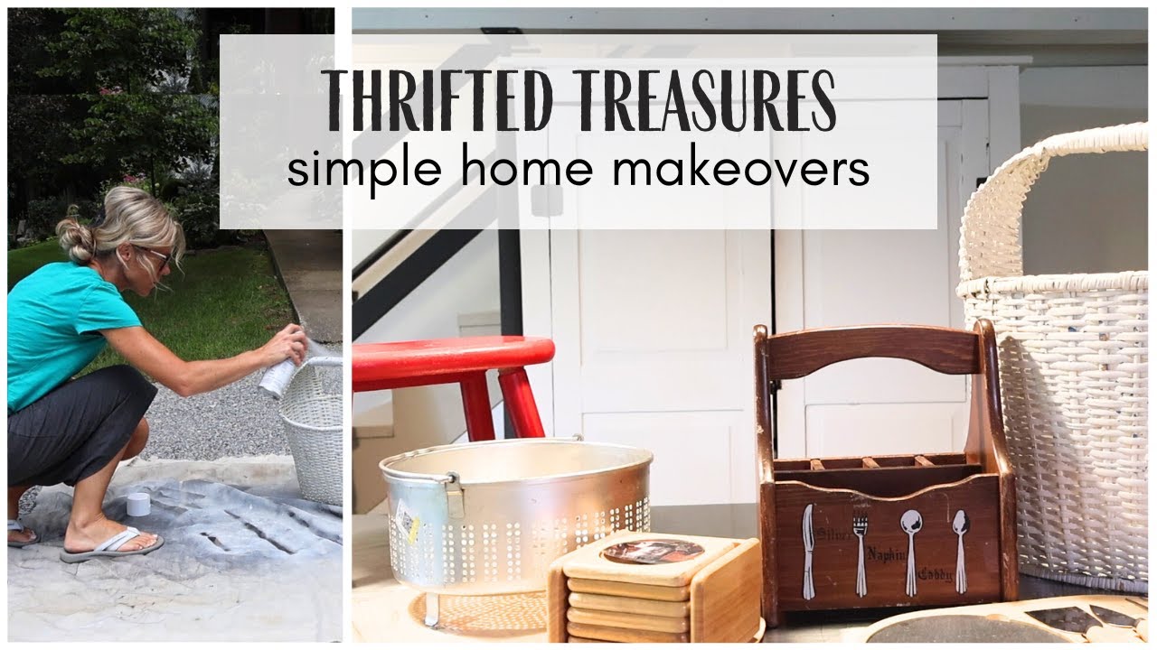 Thrift Flips ~ Budget Friendly Home Decor ~ Small Thrifted Makeovers ~ Easy Home Decor Makeovers