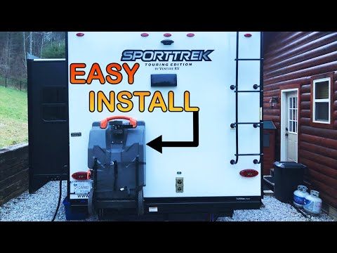 Camco Rhino Bumper Mount RV Tote Tank Carrier - Easy Install