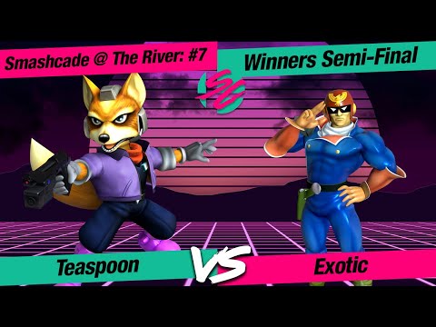 Smashcade @ The River #7 - SSBM - WSF: Teaspoon (Fox) VS Exotic (Captain Falcon)