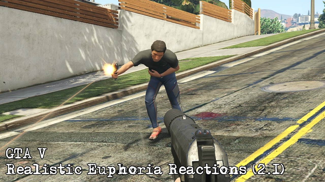 GTA V - Realistic Euphoria Reactions (2.1)