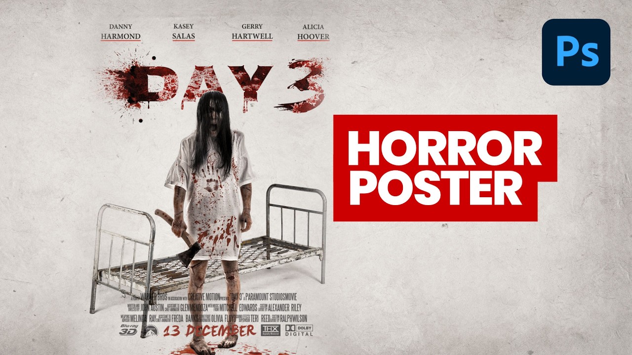 Blood Effects & Compositing: Horror Poster Design in Photoshop!