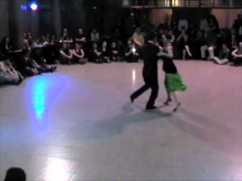  Kyoko Yamao  and  Hiroshi Yamao  are  dancing  to  the  tango  "  Esta Noche De Luna  "