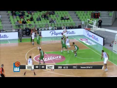 ABA Liga 2016/17 highlights, Round 21: Union Olimpija - MZT Skopje Aerodrom (5.2.2017)