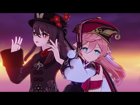 Yanfei x Hu Tao edit // Bad romance // Genshin Impact // Credits in desc