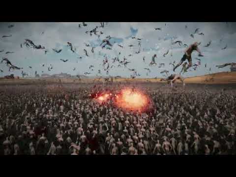 1 CATAPULT SURROUNDED BY 1 MILLION ZOMBIES - UEBS 2 Ultimate Epic Battle Simulator 2