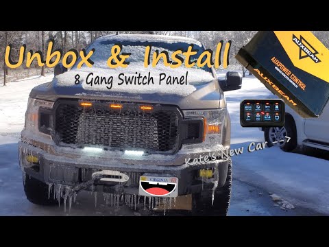 Overland F-150: Aux Beam switch panel unbox and install