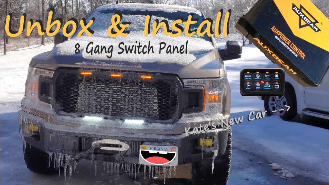 Overland F-150: Aux Beam switch panel unbox and install