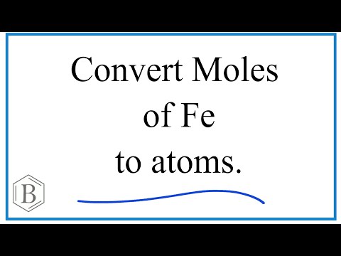 Convert Moles Fe to Atoms