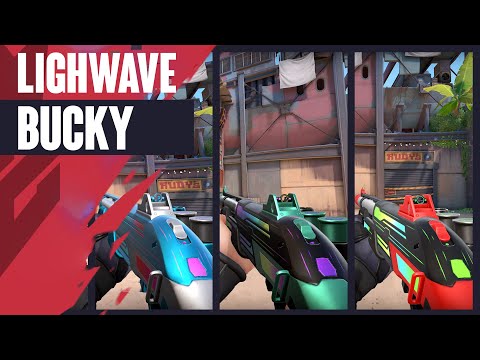Lightwave Bucky Skin Showcase - Valorant Battlepass Skins