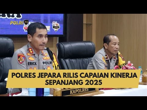 POLRES JEPARA RILIS CAPAIAN KINERJA SEPANJANG 2025