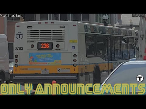 The Ride with Only Announcements | Yoshi's Ride Series {S11-E07A} - Riding the 236 🚌 - {MBTA}