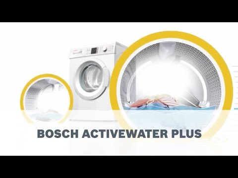 Įmontuojama skalbimo mašina Bosch WIW24342, 8kg, balta video