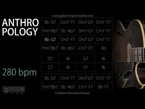 Anthropology - 280 bpm - Bb Rhythm changes (Jazz/Swing feel) : Backing Track