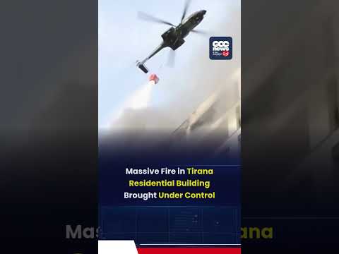 Massive Fire Hits Residential Building in Tirana – Emergency Teams Rush to Scene