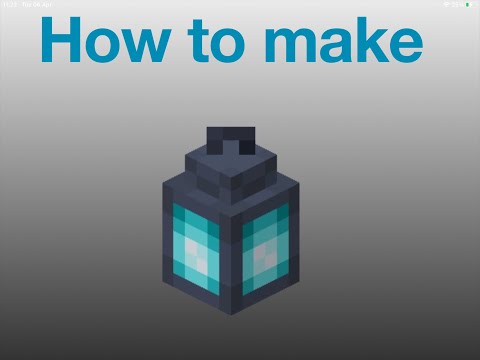 (How to make a soul fire lantern) in Minecraft