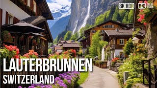 Lauterbrunnen, Hidden Swiss Paradise Village 🇨🇭 Switzerland [8K HDR] Tour