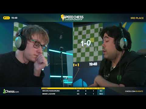Lazavik, Denis vs Nakamura, Hikaru | ENGLISH OPENING | Speed Chess Championship 2025 R4.20